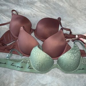 Victoria’s Secret PINK 32A Push-up Bras (qua. 3)
